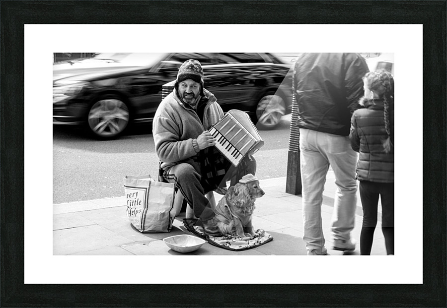 Street Player Picture Frame print