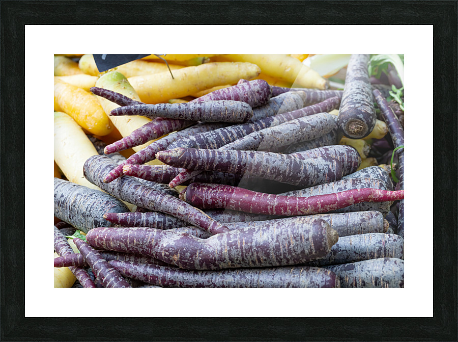 Purple Carrots Picture Frame print