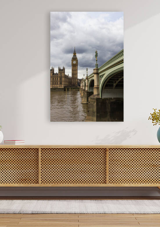 Big Ben and Westminster Bridge London by Milton Cogheil