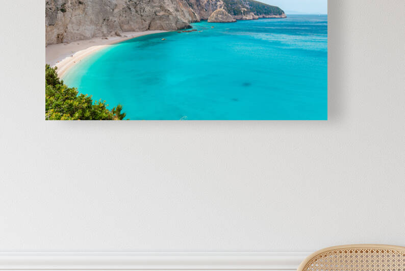 Porto Katsiki beach Lefkada Greece  by Milton Cogheil