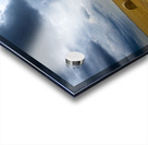 Hay Bales Under a Cloudy Sky Acrylic print