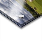 Haybales Under a Cloudy Sky Acrylic print