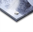 Hoarfrost Morning Over a Red Barn Acrylic print