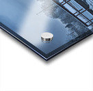 Bridge Over Pond at First Snow Acrylic print