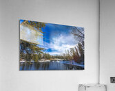 Winter at Pine Point Rapids Acrylic Print