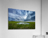 Pasture Under Storm Clouds Acrylic Print