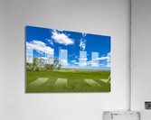 Green Valley Under a Blue Sky Impression acrylique