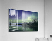 Northern Lights Over the Lake Acrylic Print