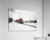 Train After Snowstorm Acrylic Print