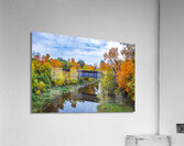 Train Bridge in the Fall Acrylic Print