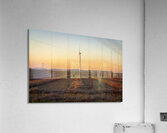 Wind Turbines at Sunset Acrylic Print
