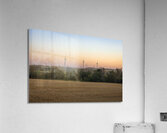 Wind Turbines at Sunset Acrylic Print