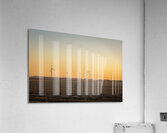Wind Turbines at Sunset Acrylic Print