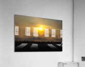Hazy Sunrise Over Cornfield Acrylic Print