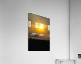 Hazy Sunrise Above Corn Field Acrylic Print