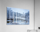 River in First Snowfall Acrylic Print