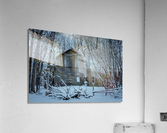 Maison Goulet in First Snow Acrylic Print