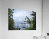 Manitoba Pioneer Camp Dock Impression acrylique