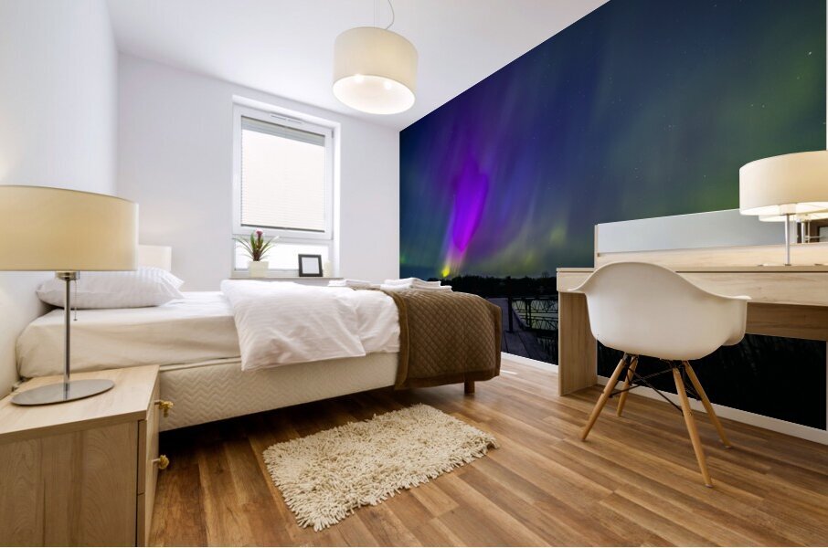 Comet Fall Aurora Impression murale