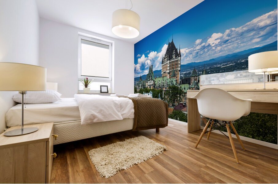 Old Quebec City Skyline Mural print