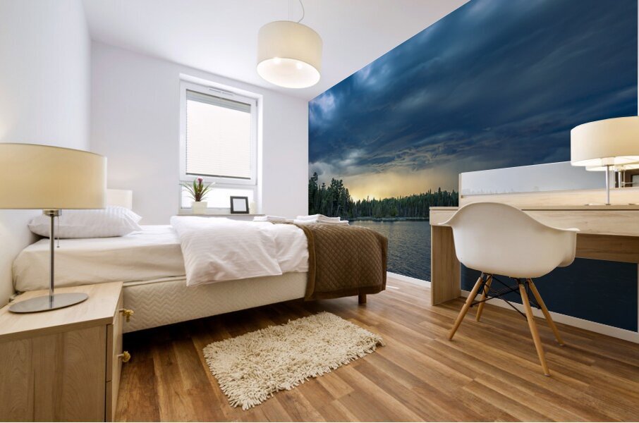 Moody Sunset Mural print