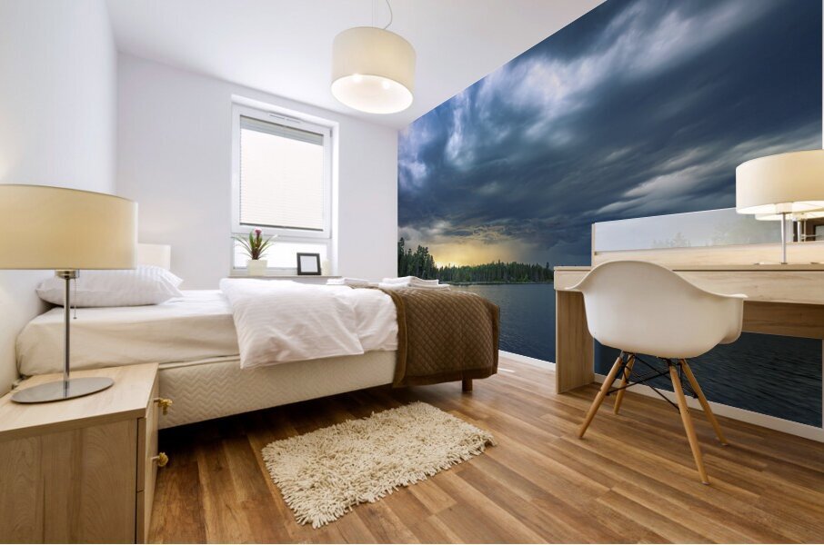 Moody Sunset Mural print