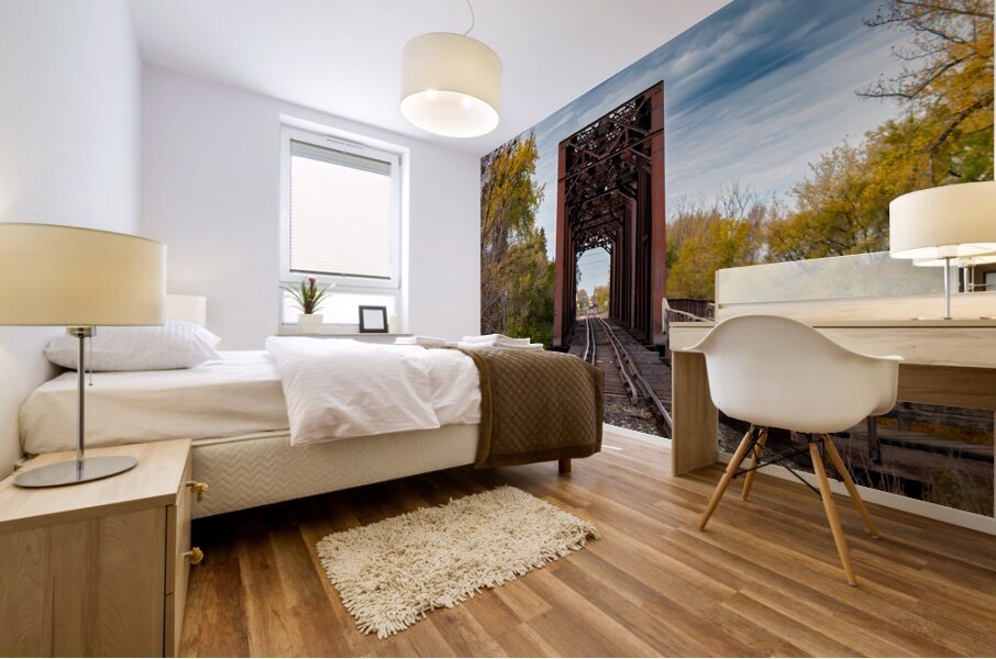 Emerson Train Bridge Mural print