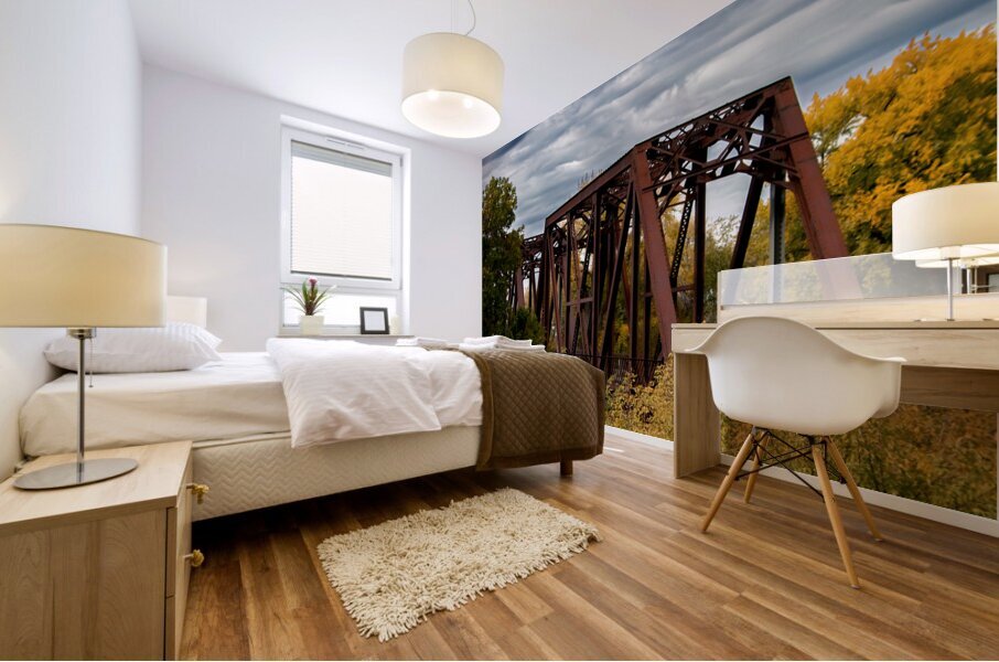 Emerson Train Bridge Mural print