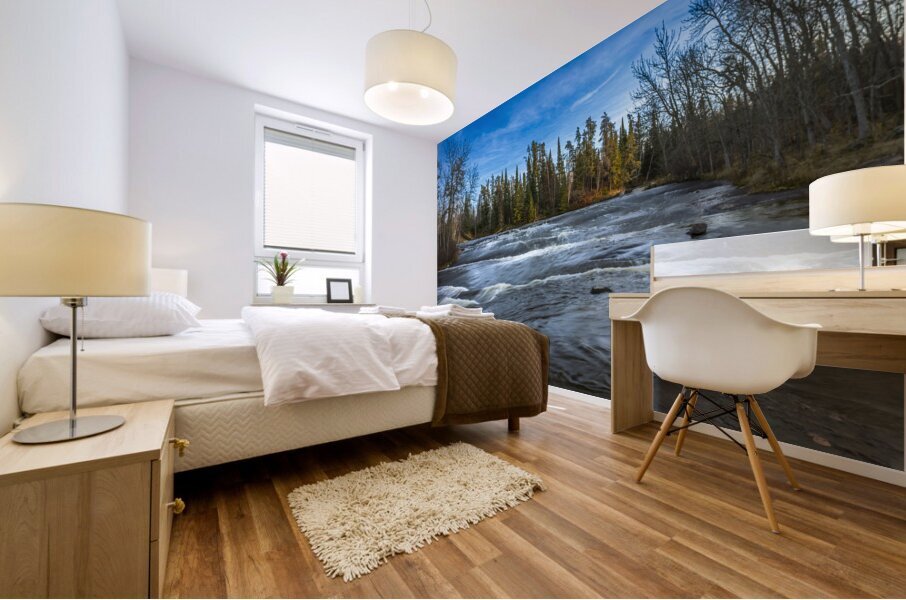 Into the Rapids Mural print