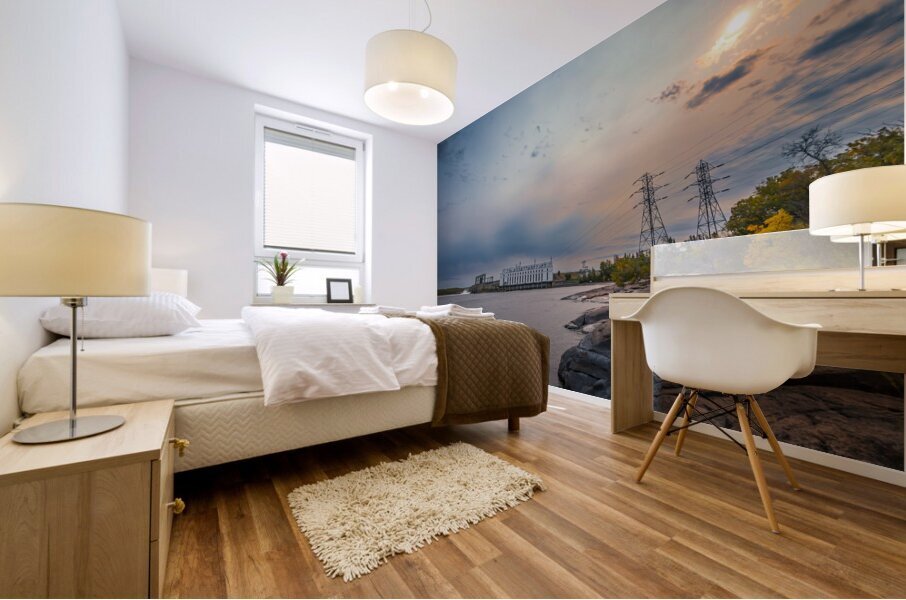 Great Falls Dam Impression murale