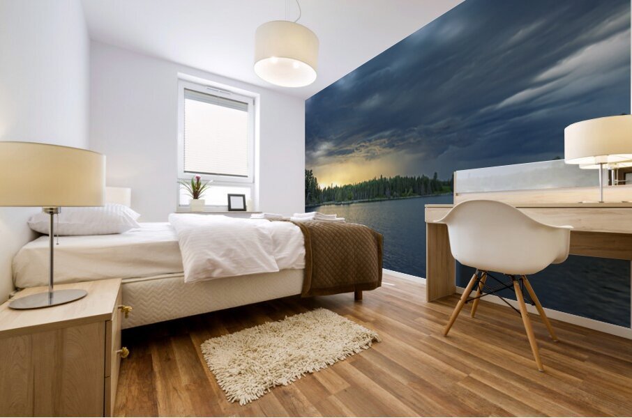 Moody Sunset Panorama Mural print