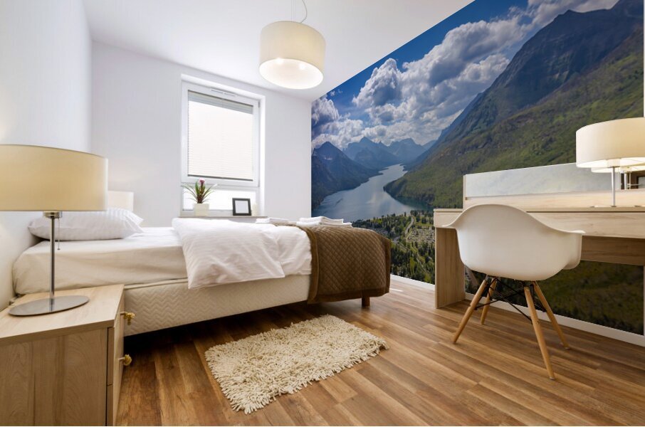 Overlooking Waterton Mural print