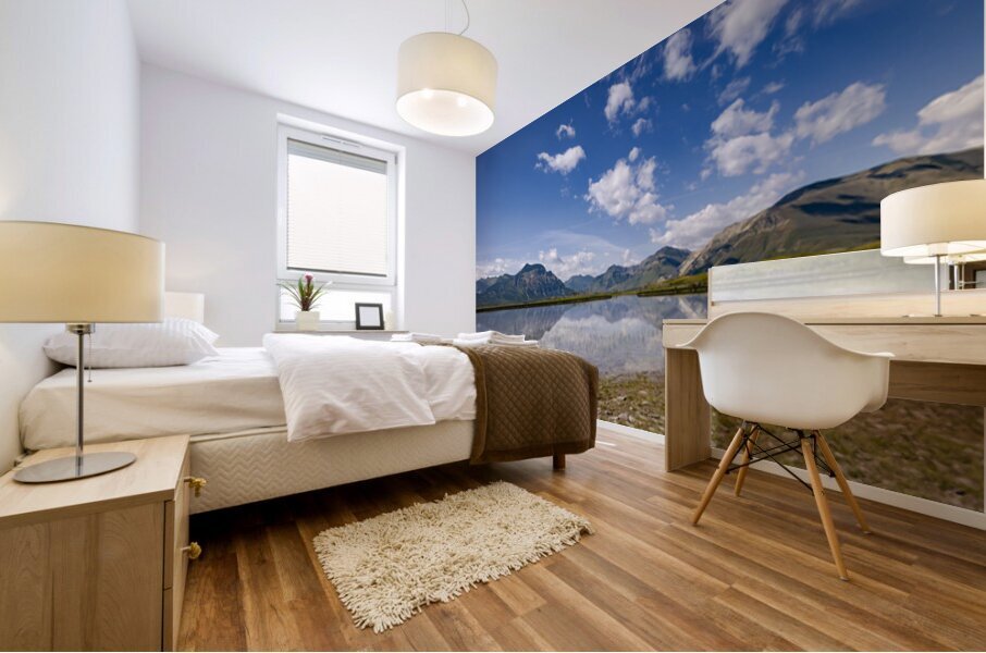 At the Base of the Rockies Mural print