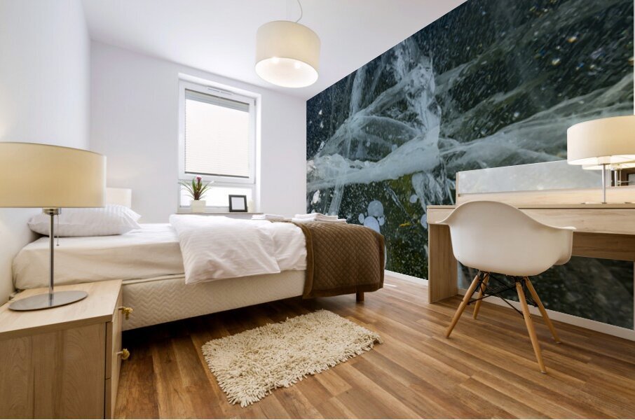Frozen Fractures Mural print