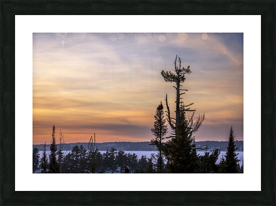 Overlooking Falcon Lake Picture Frame print