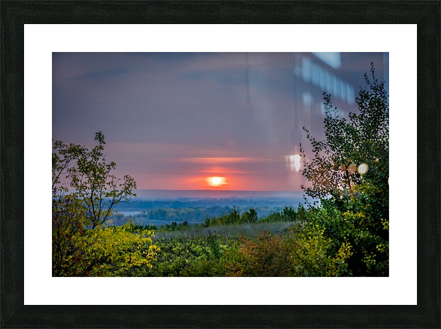 Red Wine Sunset Picture Frame print