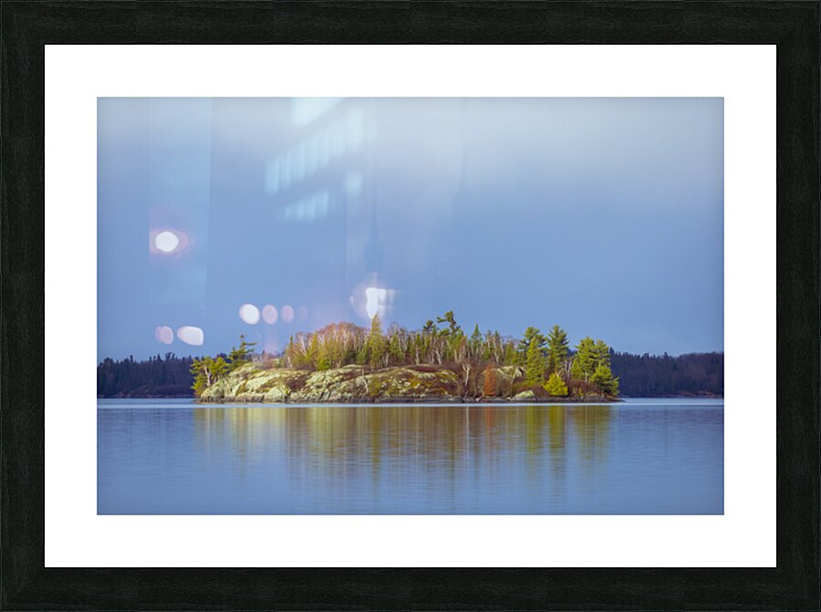 Island on Still Waters Picture Frame print