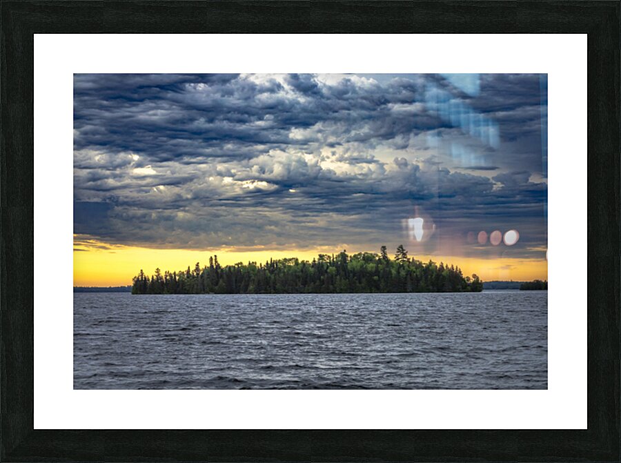 Sunrise Island Picture Frame print