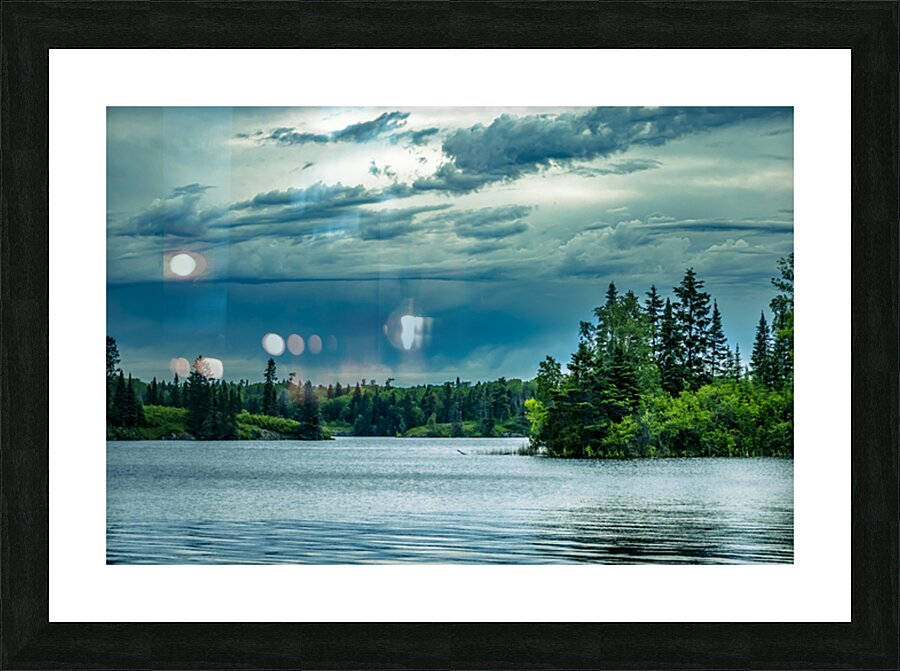 Cloudy Day on the Lake Impression et Cadre photo