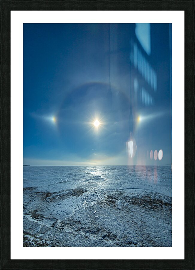 Sundog on Ice Picture Frame print