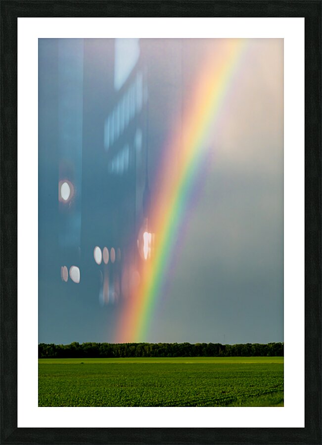 Rainbow in the Prairies Picture Frame print