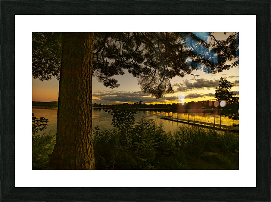 Sunset on the Lake Picture Frame print