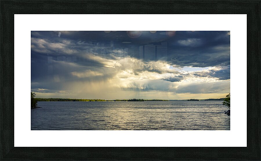 Rain on the Lake Picture Frame print