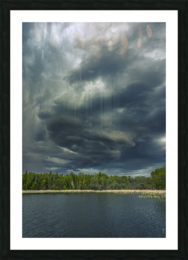 Stormclouds in the Bay Picture Frame print