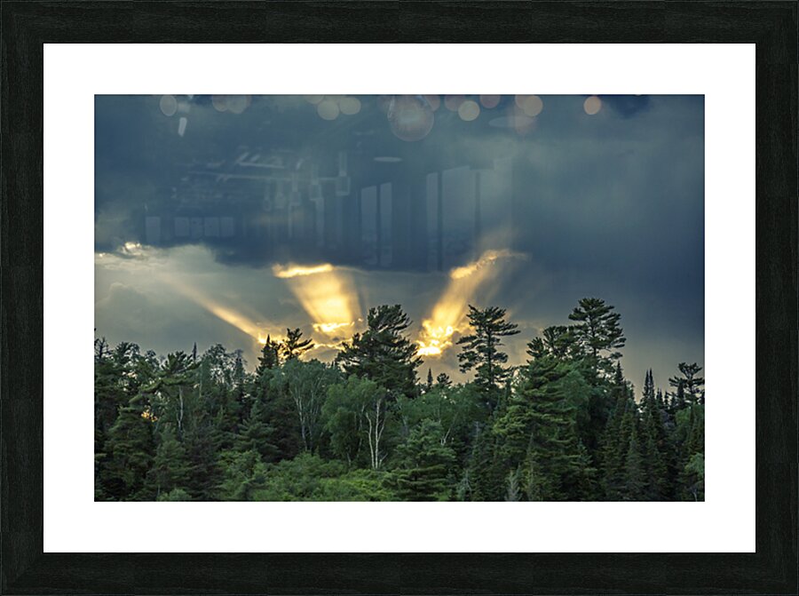 Heavens Light Picture Frame print