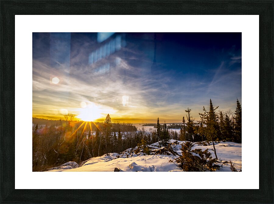 Falcon Lake Sunset Picture Frame print
