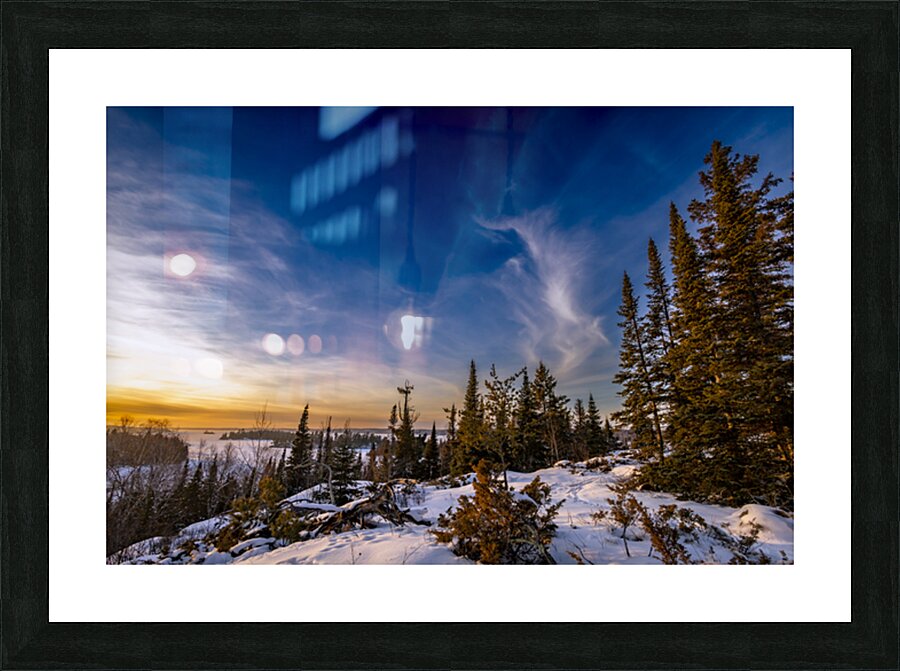 Falcon Lake Sunset Picture Frame print