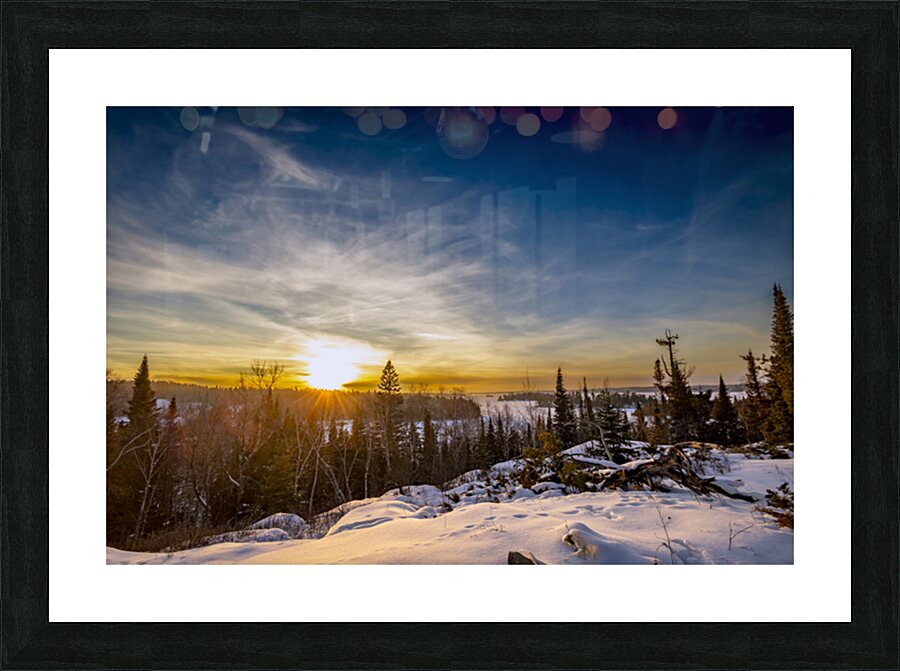 Falcon Lake Sunset Picture Frame print