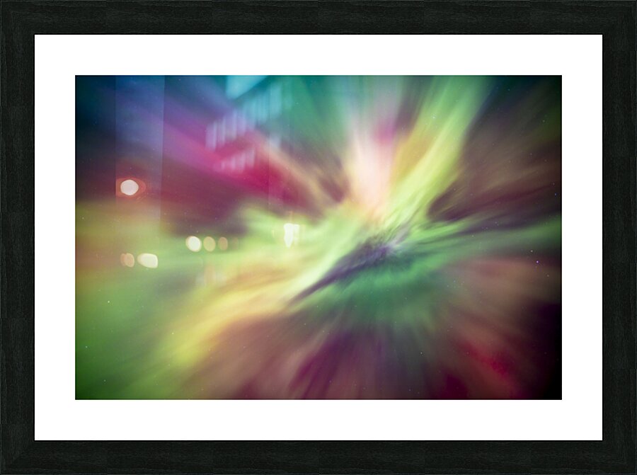 Kaleidoscope Auroras Picture Frame print