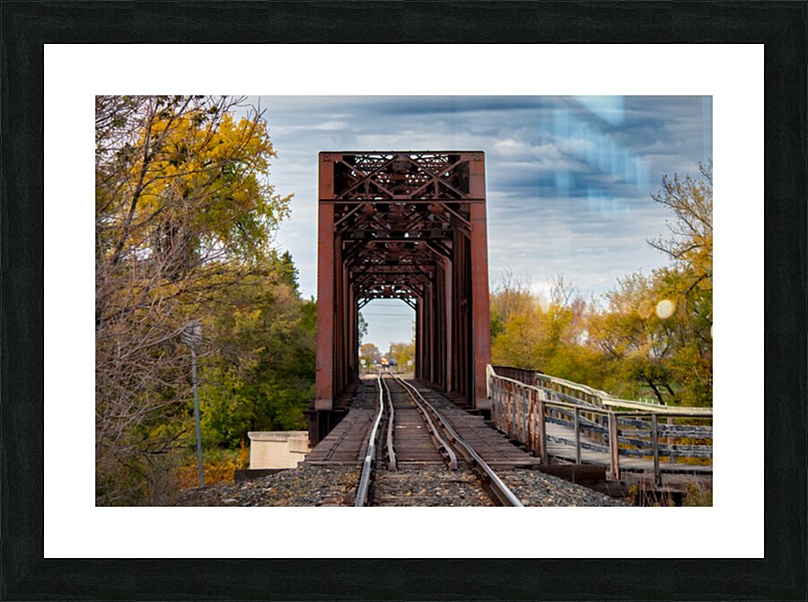 Emerson Train Bridge Picture Frame print